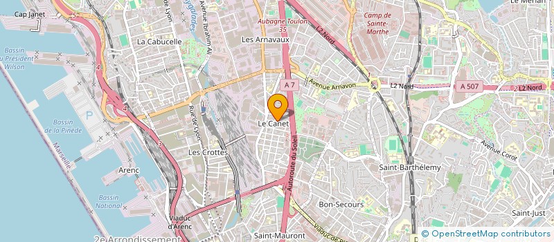 localisation de l'entreprise FOURN INDUS ROBINET SANIT TUYAUT à MARSEILLE