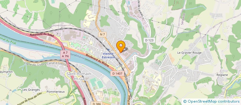 localisation de l'entreprise FOURN INDUST POUR TRAITEMENT SURFACES à VIENNE