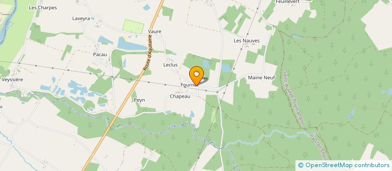 localisation de l'entreprise FOURNAKI  PARCOUL-CHENAUD