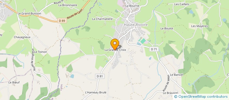 localisation de l'entreprise FOURNAND  HAUTE-RIVOIRE