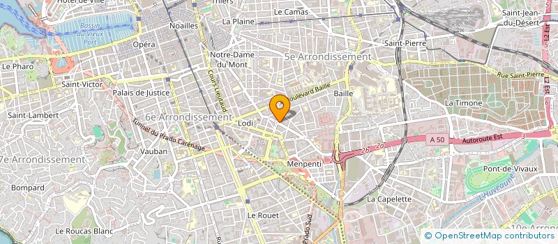 localisation de l'entreprise FOURNEAU ET ASSOCIES  MARSEILLE