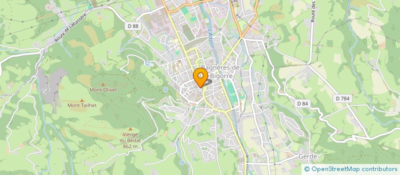 localisation de l'entreprise FOURNEAU MARC ET NADREAU MARIE  BAGNERES-DE-BIGORRE