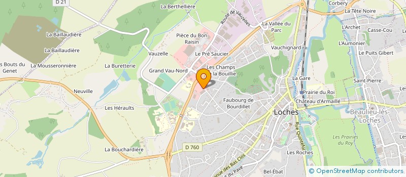 localisation de l'entreprise FOURNEAUX PASSION  LOCHES