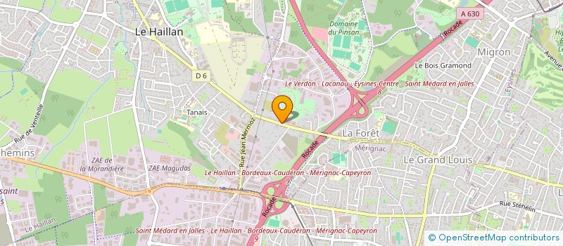 localisation de l'entreprise FOURNEAUX & USTENSILES à EYSINES