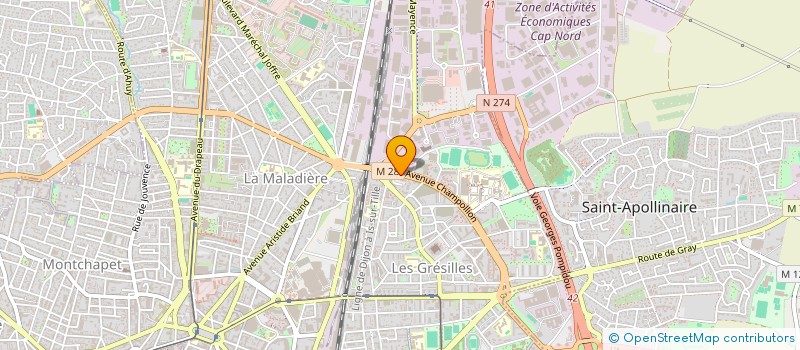 localisation de l'entreprise FOURNEL / FILIPPIG à DIJON