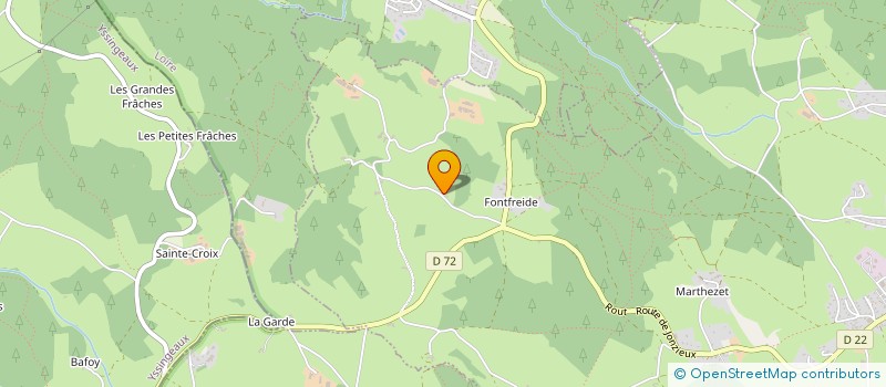 localisation de l'entreprise FOURNEL MAILLET  SAINT-GENEST-MALIFAUX