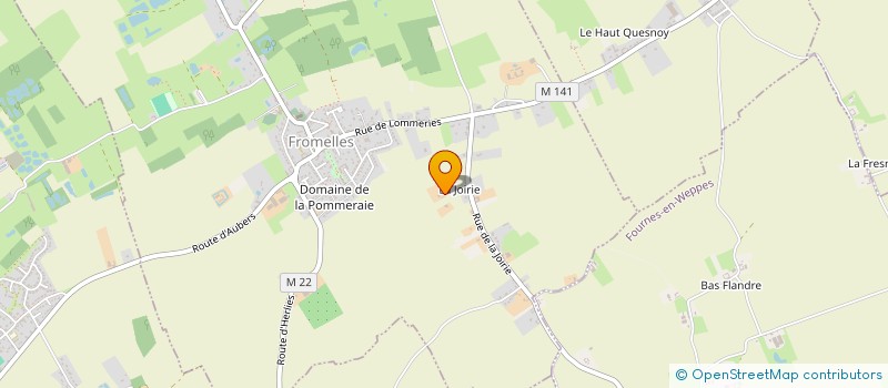 localisation de l'entreprise FOURNES TRAVAUX à FROMELLES