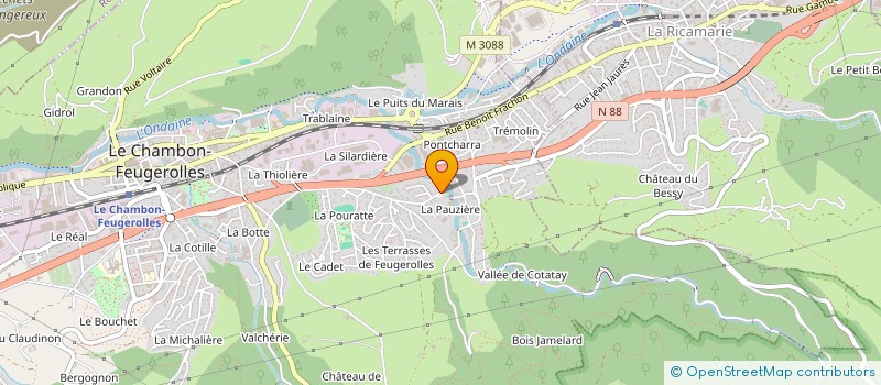 localisation de l'entreprise FOURNEYRON TRADING CONCEPT à LE CHAMBON-FEUGEROLLES
