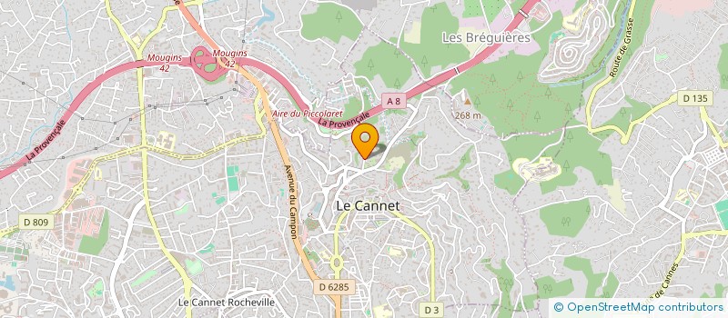 localisation de l'entreprise FOURNI AUTO à LE CANNET
