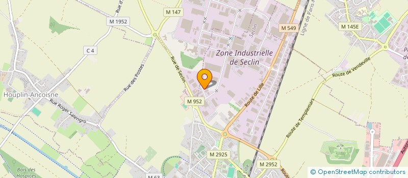 localisation de l'entreprise FOURNI'STYLE à SECLIN