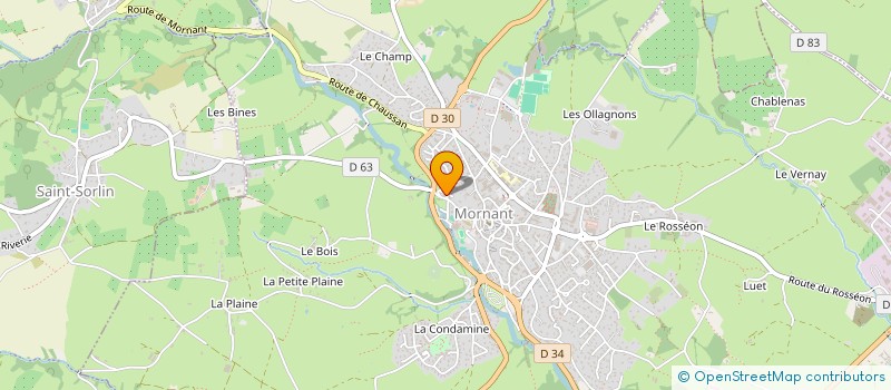 localisation de l'entreprise FOURNIALS CONSULTING  MORNANT