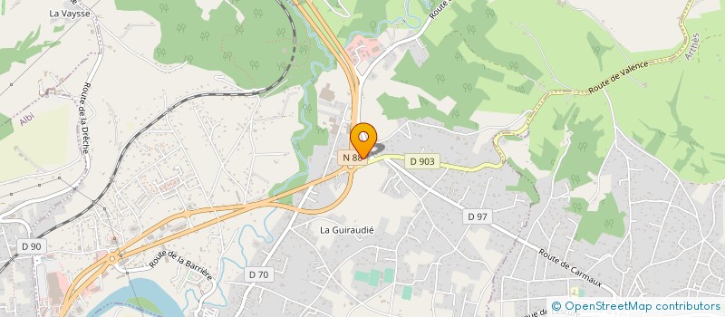 localisation de l'entreprise FOURNIALS MOTOCULTURE à LESCURE-D'ALBIGEOIS