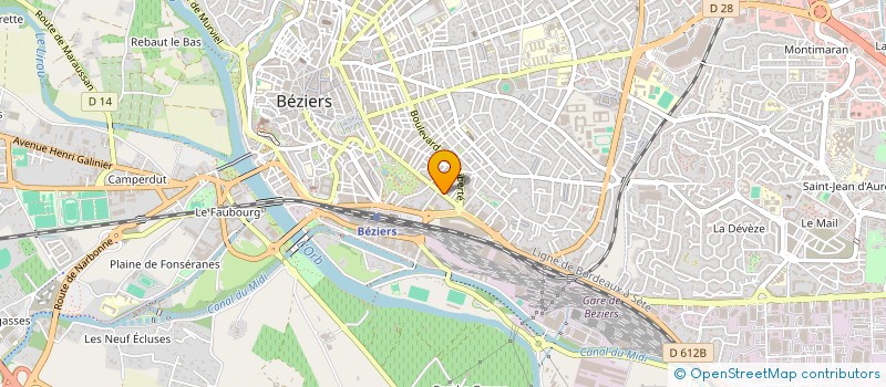 localisation de l'entreprise FOURNIER à BEZIERS