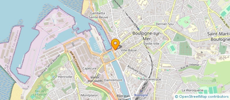 localisation de l'entreprise FOURNIER à BOULOGNE-SUR-MER