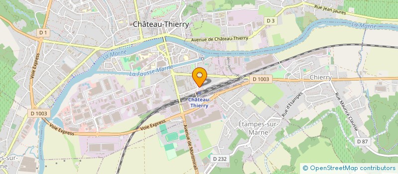 localisation de l'entreprise FOURNIER à CHATEAU-THIERRY