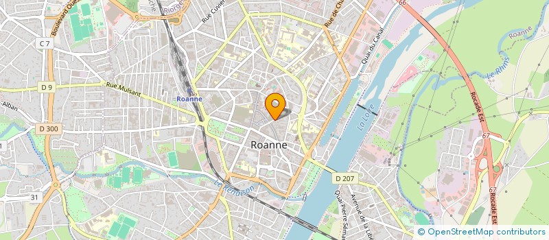 localisation de l'entreprise FOURNIER AHOUNOU INDIVISION  ROANNE