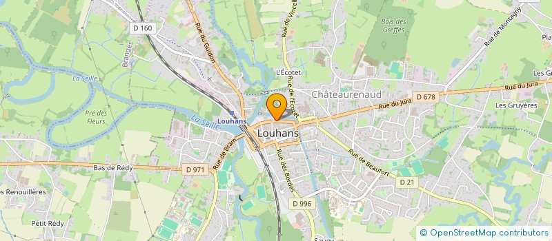 localisation de l'entreprise FOURNIER CHRISTOPHE CINEMA à LOUHANS
