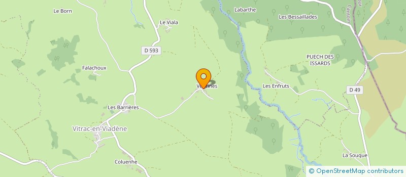 localisation de l'entreprise FOURNIER DANIEL ET VALERIE  ARGENCES EN AUBRAC