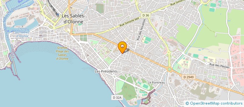 localisation de l'entreprise FOURNIER DEPANNAGES & SERVICES à LES SABLES-D'OLONNE