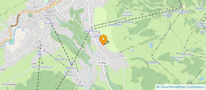 localisation de l'entreprise FOURNIER DOMINIQUE SA  MEGEVE