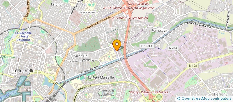 localisation de l'entreprise FOURNIER EURL  LA ROCHELLE