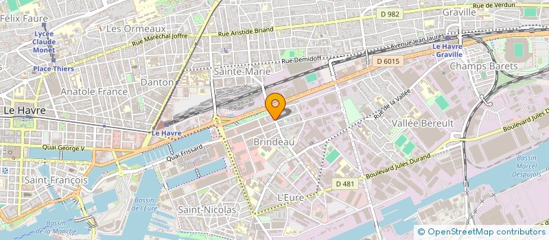 localisation de l'entreprise FOURNIER FRERES  LE HAVRE