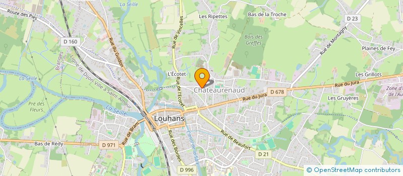 localisation de l'entreprise FOURNIER IMMOBILIER à LOUHANS