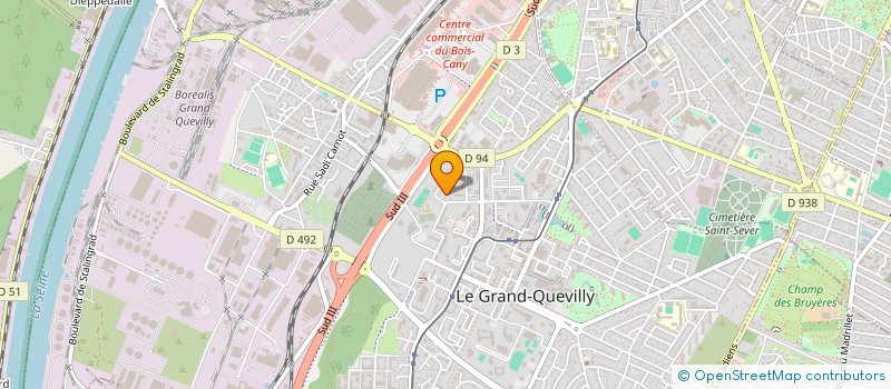 localisation de l'entreprise FOURNIER INDIVISION  LE GRAND-QUEVILLY