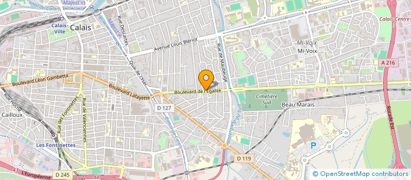 localisation de l'entreprise FOURNIER INVEST  CALAIS