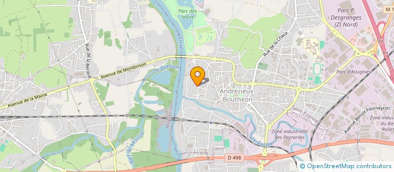 localisation de l'entreprise FOURNIER INVESTISSEMENT  ANDREZIEUX-BOUTHEON