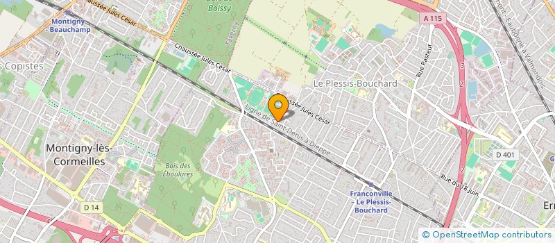 localisation de l'entreprise FOURNIER INVESTISSEMENTS  LE PLESSIS-BOUCHARD