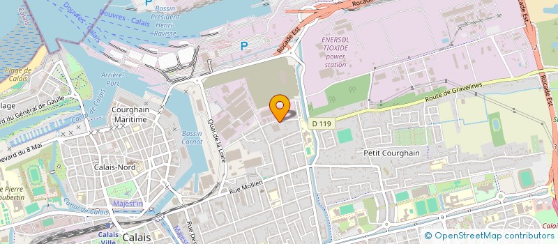 localisation de l'entreprise FOURNIER PRIVAT  CALAIS