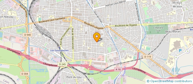 localisation de l'entreprise FOURNIER RENOV'CONCEPT  CALAIS