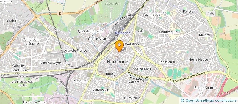 localisation de l'entreprise FOURNIER-RIZZO à NARBONNE