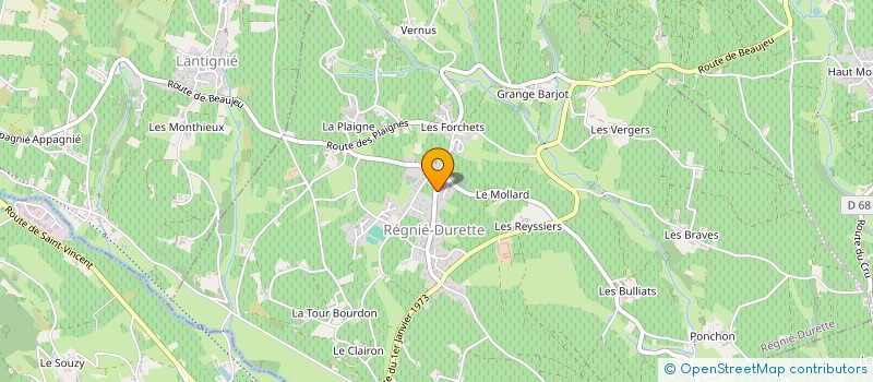 localisation de l'entreprise FOURNIER ROBIN  REGNIE-DURETTE