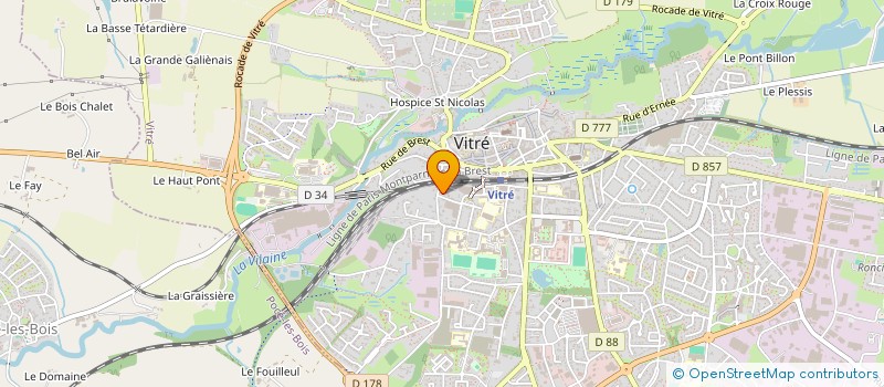 localisation de l'entreprise FOURNIER-ROSSIGNOL INDIVISION  VITRE