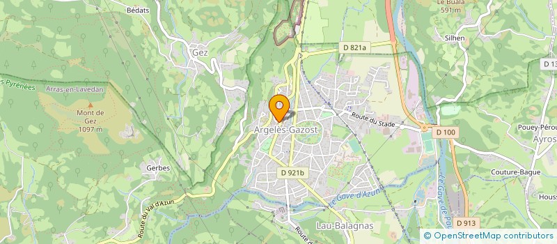 localisation de l'entreprise FOURNIER SARL à ARGELES-GAZOST