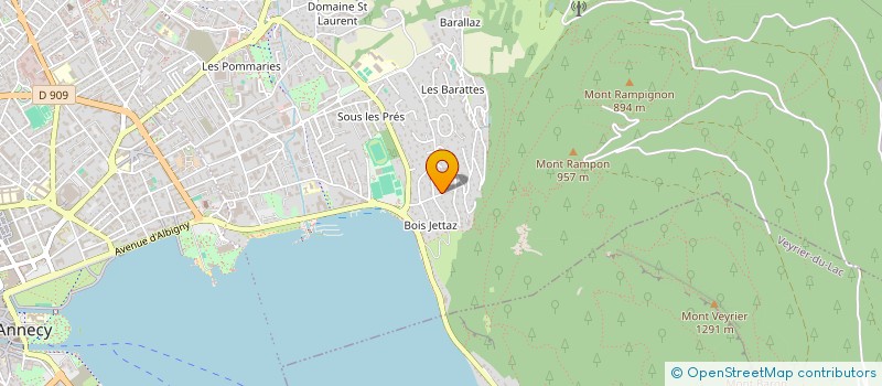 localisation de l'entreprise FOURNIER SARL à ANNECY