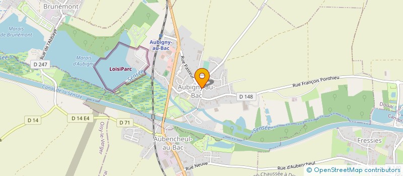 localisation de l'entreprise FOURNIER-SAUTRON à AUBIGNY-AU-BAC