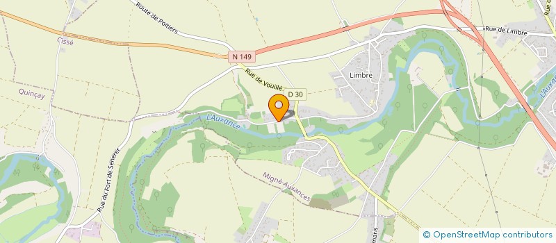 localisation de l'entreprise FOURNIER SEBASTIEN  MIGNE-AUXANCES