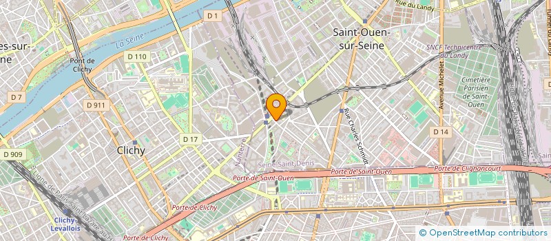 localisation de l'entreprise FOURNIERUS IMMOBILIER à SAINT-OUEN-SUR-SEINE