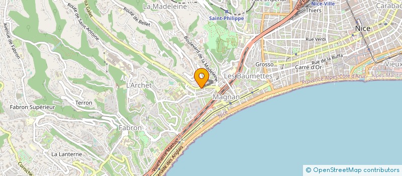 localisation de l'entreprise FOURNIFROID à NICE