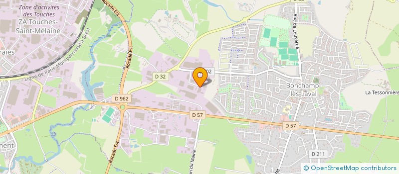 localisation de l'entreprise FOURNIL 2000 à BONCHAMP-LES-LAVAL