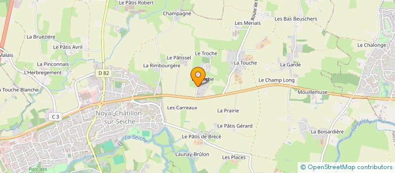 localisation de l'entreprise FOURNIL 35 à LA MEZIERE