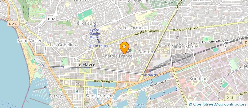 localisation de l'entreprise FOURNIL ANATOLE FRANCE à LE HAVRE