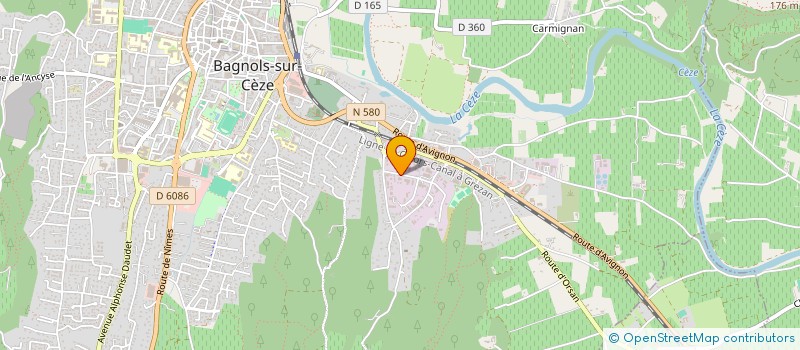 localisation de l'entreprise FOURNIL ARTISANS PANIFIEURS ASSOCIES à BAGNOLS-SUR-CEZE