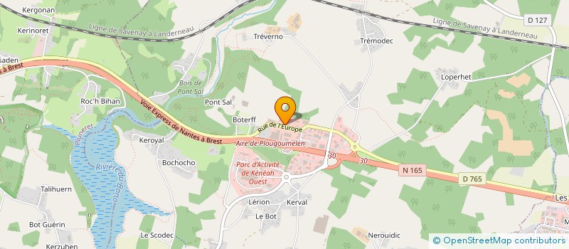 localisation de l'entreprise FOURNIL CONCEPT à PLOUGOUMELEN