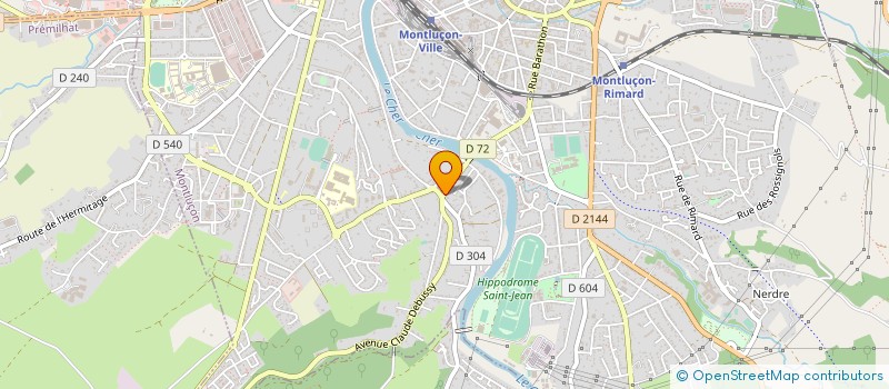 localisation de l'entreprise FOURNIL D'ARNAUD à MONTLUCON