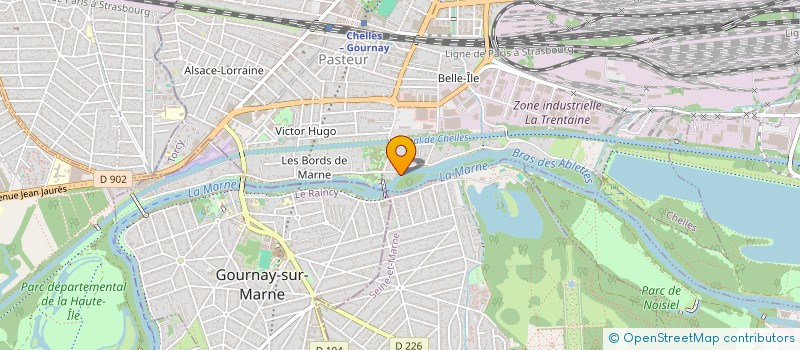 localisation de l'entreprise FOURNIL DE LA GRANDE PRAIRIE  CHELLES