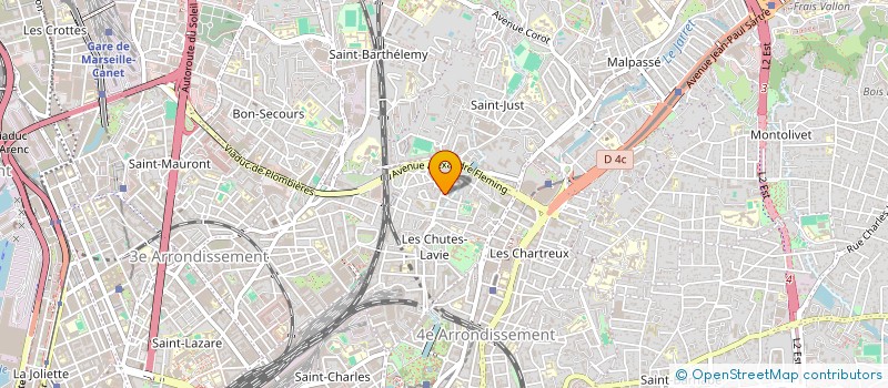 localisation de l'entreprise FOURNIL DES CHUTES LAVIE à MARSEILLE